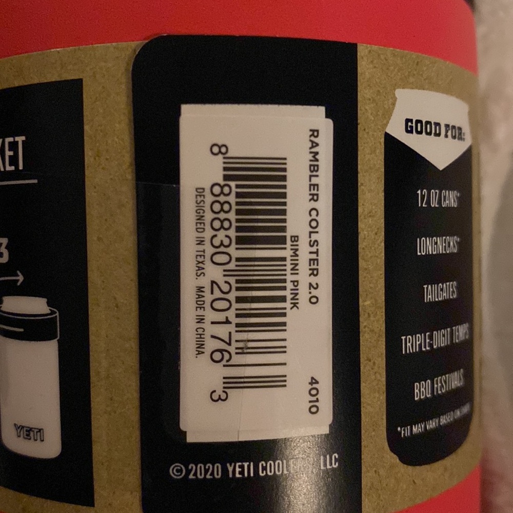 YETI Rambler Colster2.0 in “Bimini Pink” (Fits standard 12oz cans)-Retired Color - Picture 4 of 9